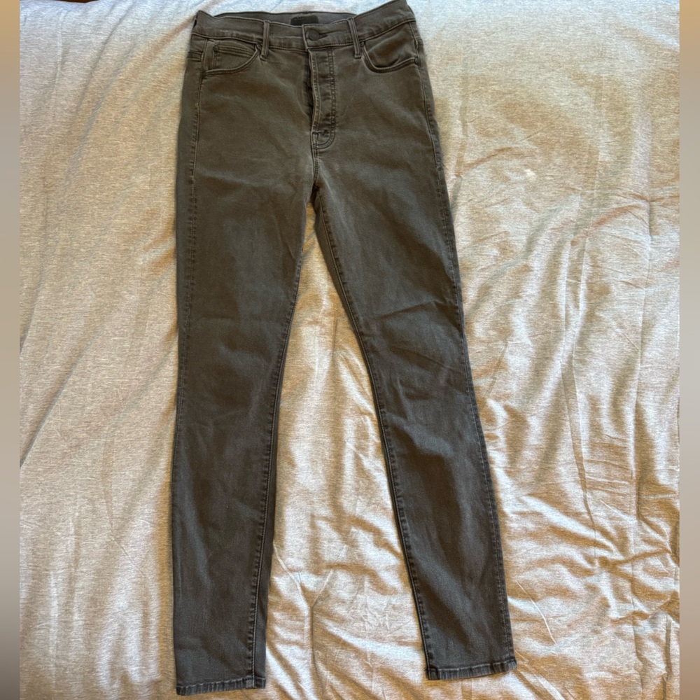MOTHER Faded Black High Rise Skinny Jeans - size 27